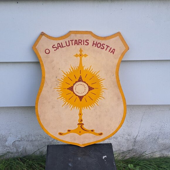 O Salutaris Hostia Monstrance Sign - Picture 1 of 11